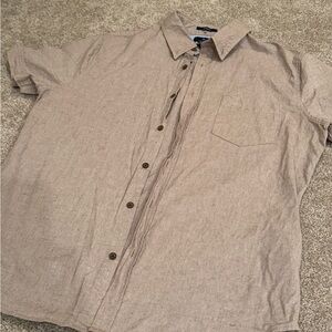 Ben Sherman Light Brown Casual Button-Down Shirt